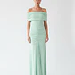 Vestido Comprido Marea Verde Pastel - SAHOCO - thumbnail 1
