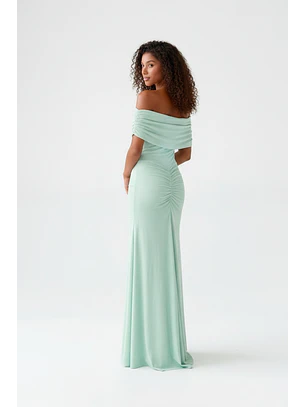 Vestido Comprido Marea Verde Pastel - SAHOCO