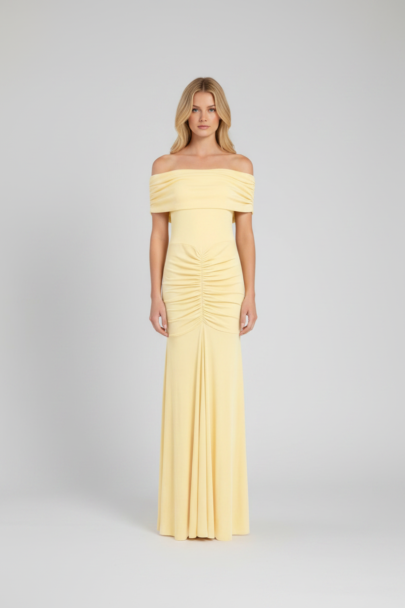 Vestido Comprido Marea Amarelo Pastel - SAHOCO 1
