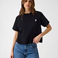 T-shirt Básica Boxy Mini Triângulo Preto - Guess Jeans - Miniatura 1