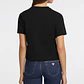 T-shirt Básica Boxy Mini Triângulo Preto - Guess Jeans - Miniatura 3
