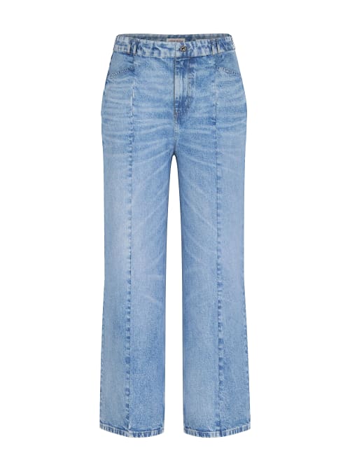 Calças Wide Leg com Costuras Ganga- Guess Jeans 6
