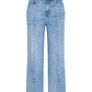 Calças Wide Leg com Costuras Ganga- Guess Jeans - Thumbnail 6