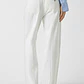 Calças Wide Leg com Costuras Branco - Guess Jeans  - Thumbnail 3