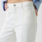 Calças Wide Leg com Costuras Branco - Guess Jeans  - Thumbnail 4