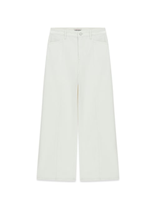 Calças Wide Leg com Costuras Branco - Guess Jeans  6