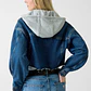Casaco em Ganga com Capuz Cinza - Guess Jeans - vignette 4