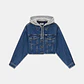 Casaco em Ganga com Capuz Cinza - Guess Jeans - vignette 5