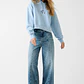 Sweat Baker Azul Claro - Guess Jeans - thumbnail 3