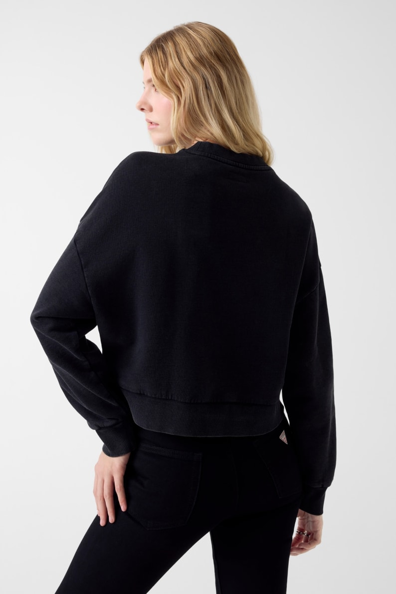 Sweat Preto Carbono - Guess Jeans  2