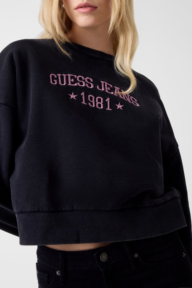 Sweat Preto Carbono - Guess Jeans  3