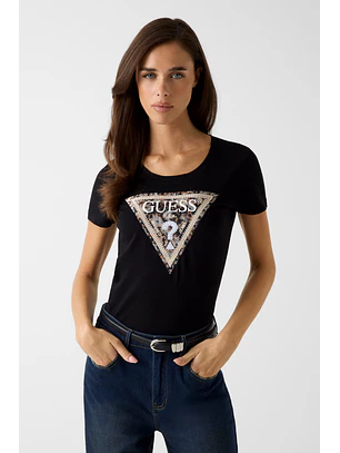 T-shirt LEO Triângulo Preto - Guess 