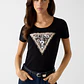 T-shirt LEO Triângulo Preto - Guess  - vignette 1