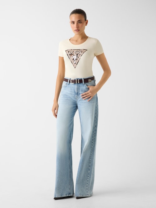 T-shirt LEO Triângulo Creme - Guess  3