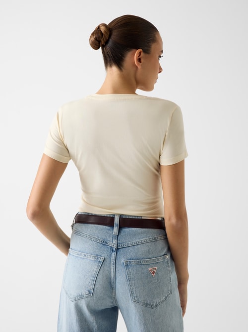 T-shirt LEO Triângulo Creme - Guess  4
