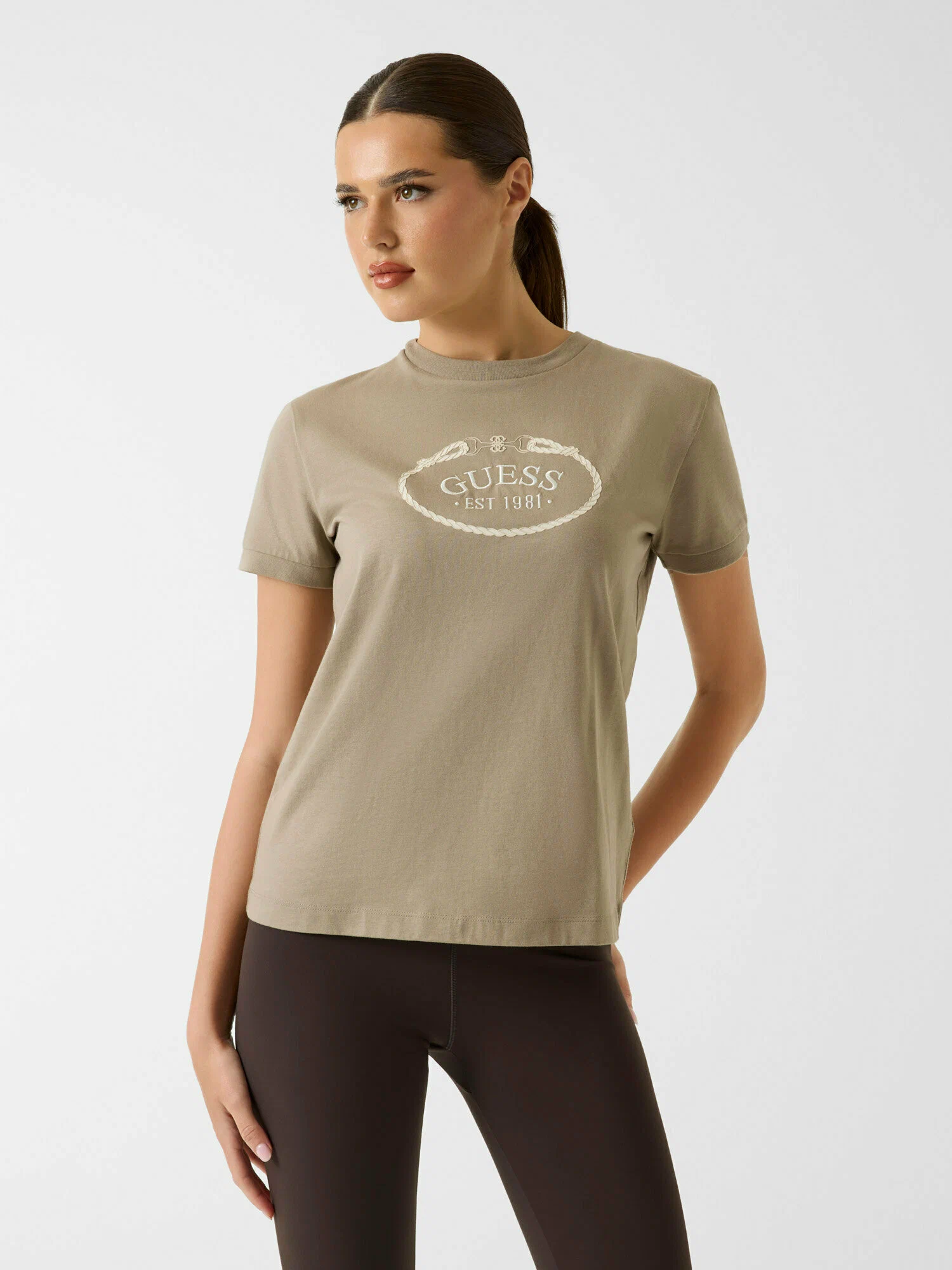 T-shirt ROSALBA Taupe - Guess 3