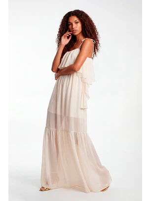 Vestido MISTRAL Comprido Branco - SAHOCO