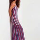Vestido WAVE Azul Vermelho e Branco - SAHOCO - Thumbnail 1