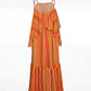 Vestido MISTRAL Comprido Laranja - SAHOCO - Thumbnail 4