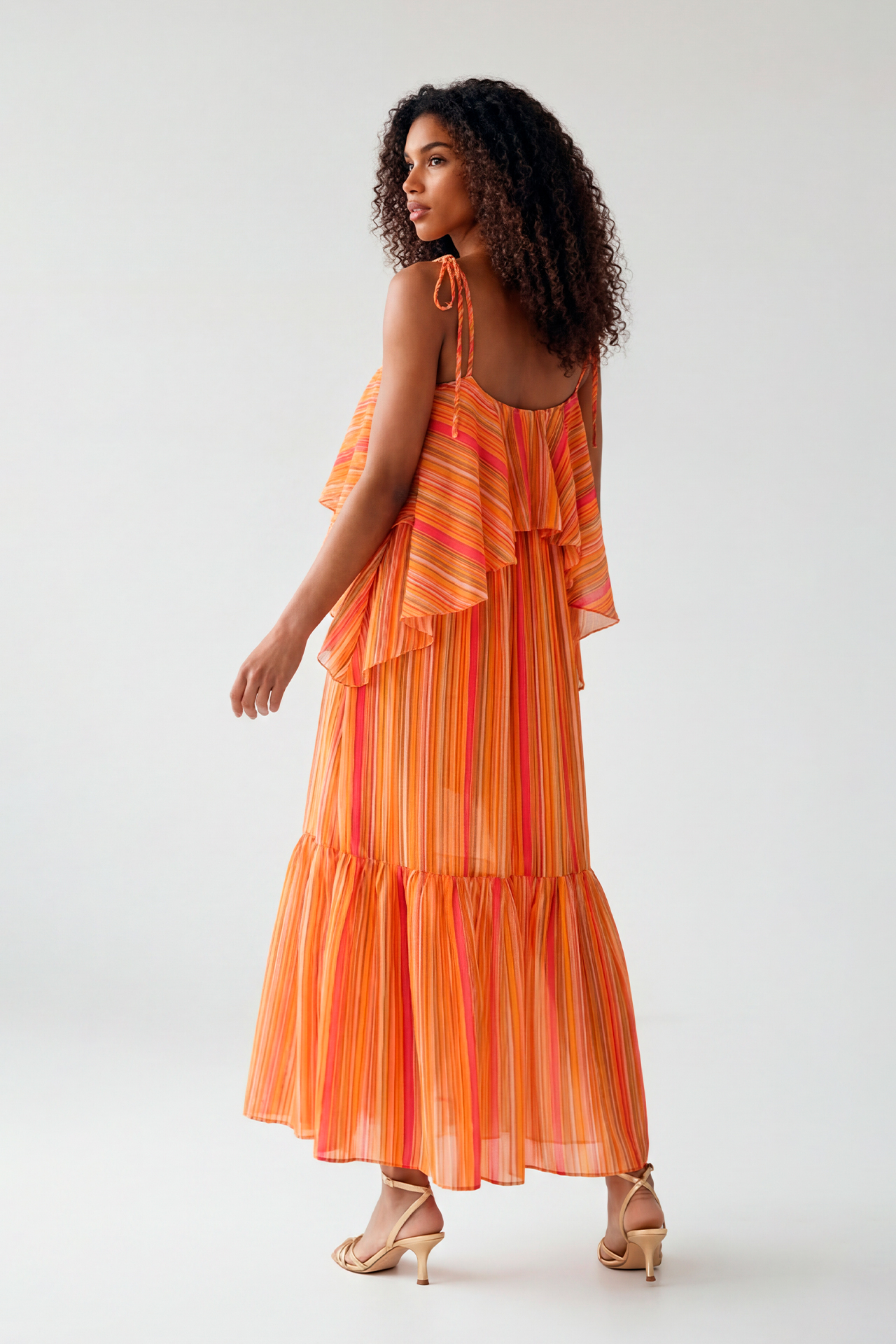 Vestido MISTRAL Comprido Laranja - SAHOCO 2
