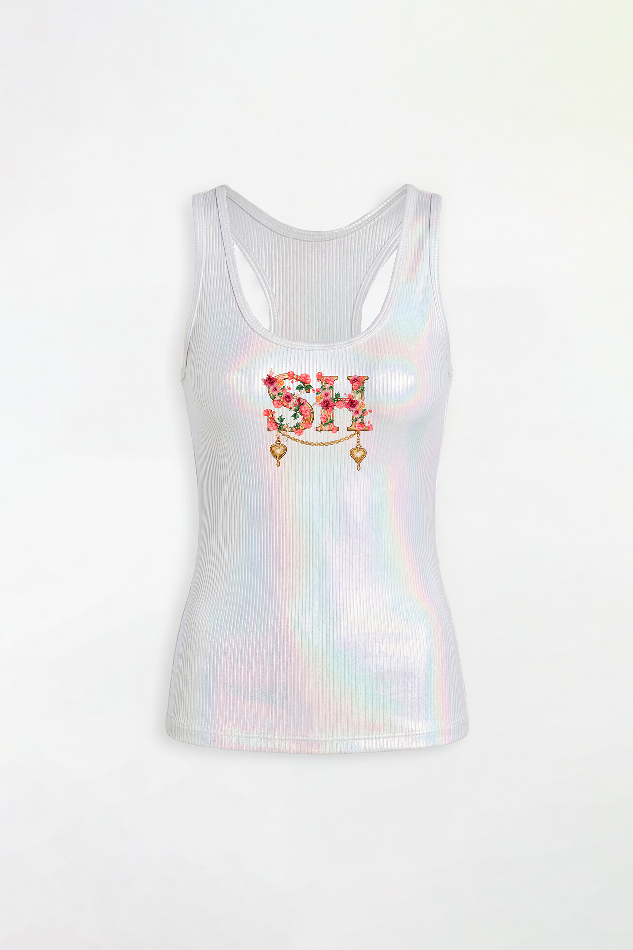 Top Nacre Branco e Rosa Metalizado - SAHOCO  4