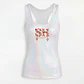 Top Nacre Branco e Rosa Metalizado - SAHOCO  - miniatura 4