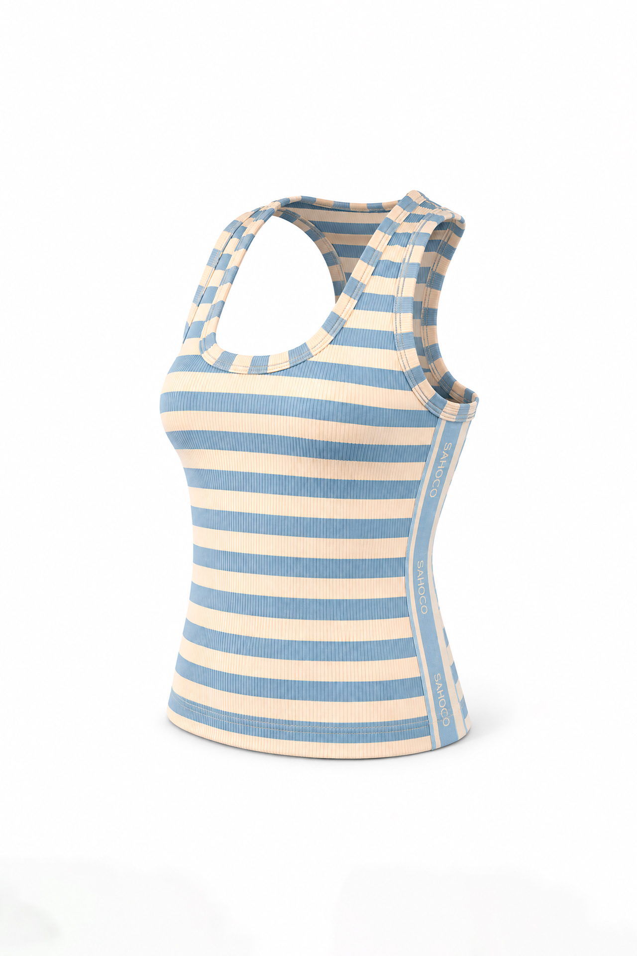 Top de Cavas REGATTA Riscas Azul e Creme - SAHOCO 3