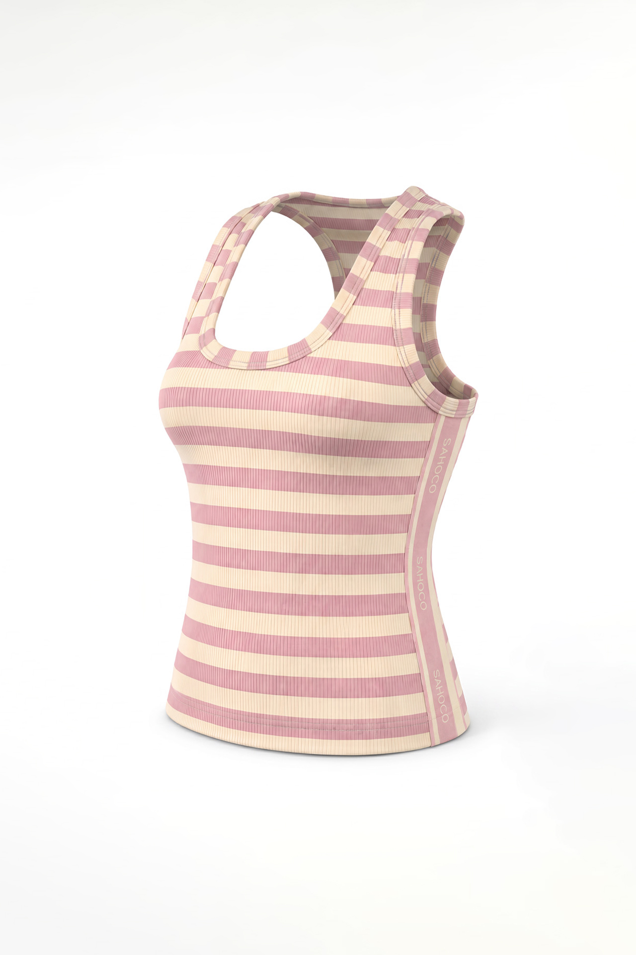 Top de Cavas REGATTA Riscas Rosa e Creme - SAHOCO 2