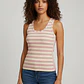 Top de Cavas REGATTA Riscas Rosa e Creme - SAHOCO - miniatura 1