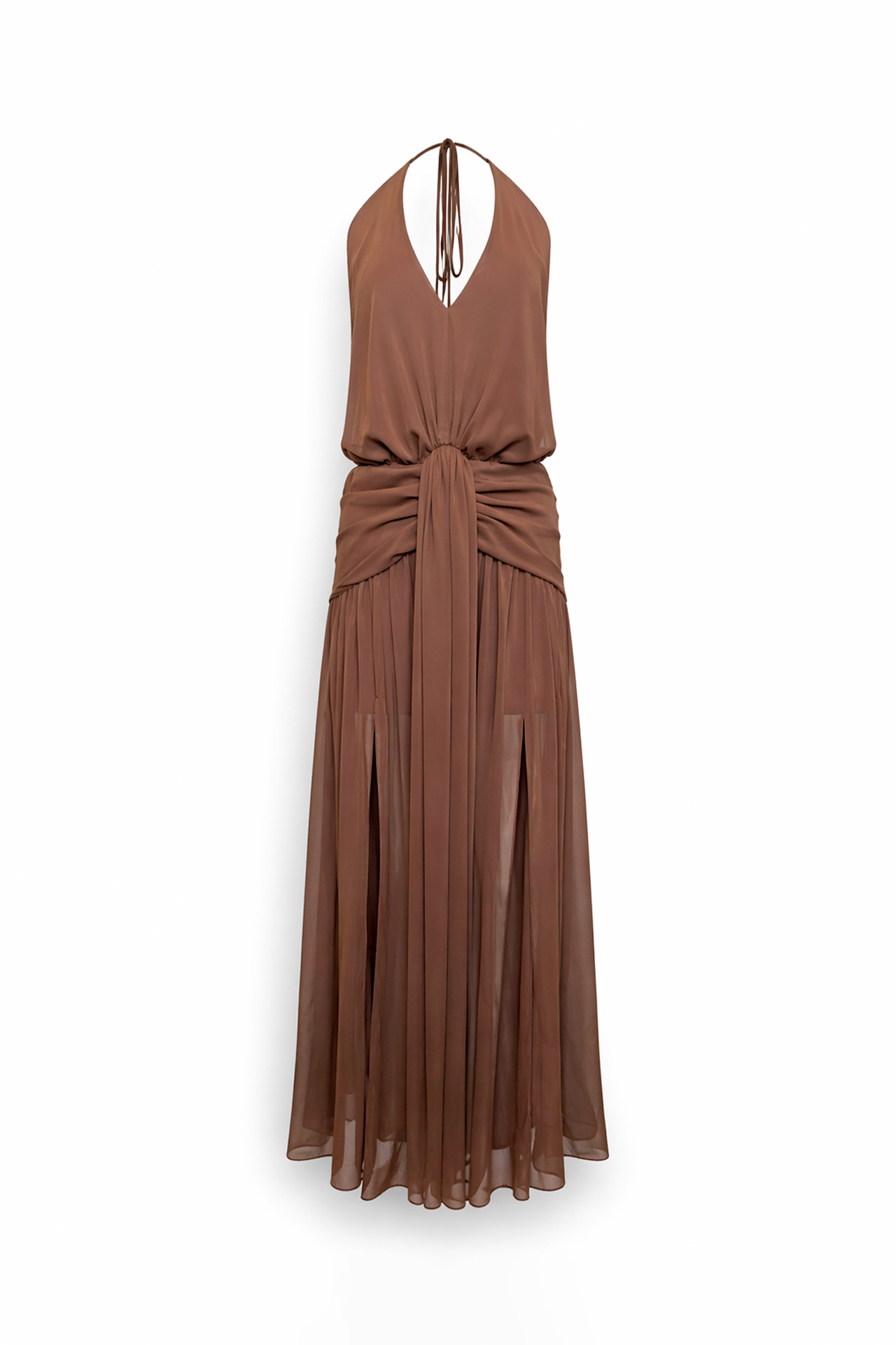 Vestido Comprido Castanho - SAHOCO  4