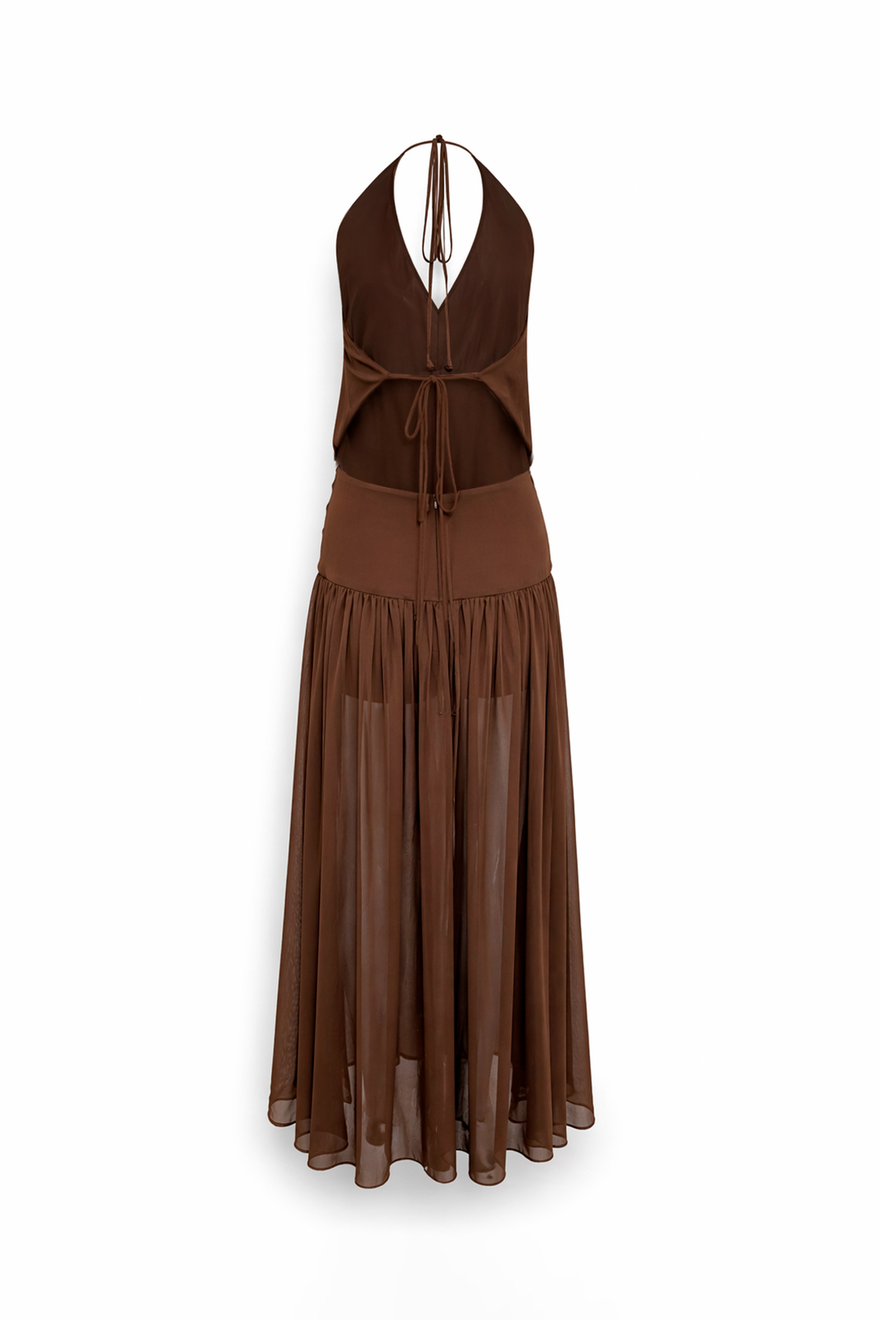 Vestido Comprido Castanho - SAHOCO  5