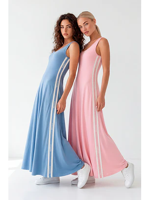 Vestido Comprido RIDGE Azul - SAHOCO 