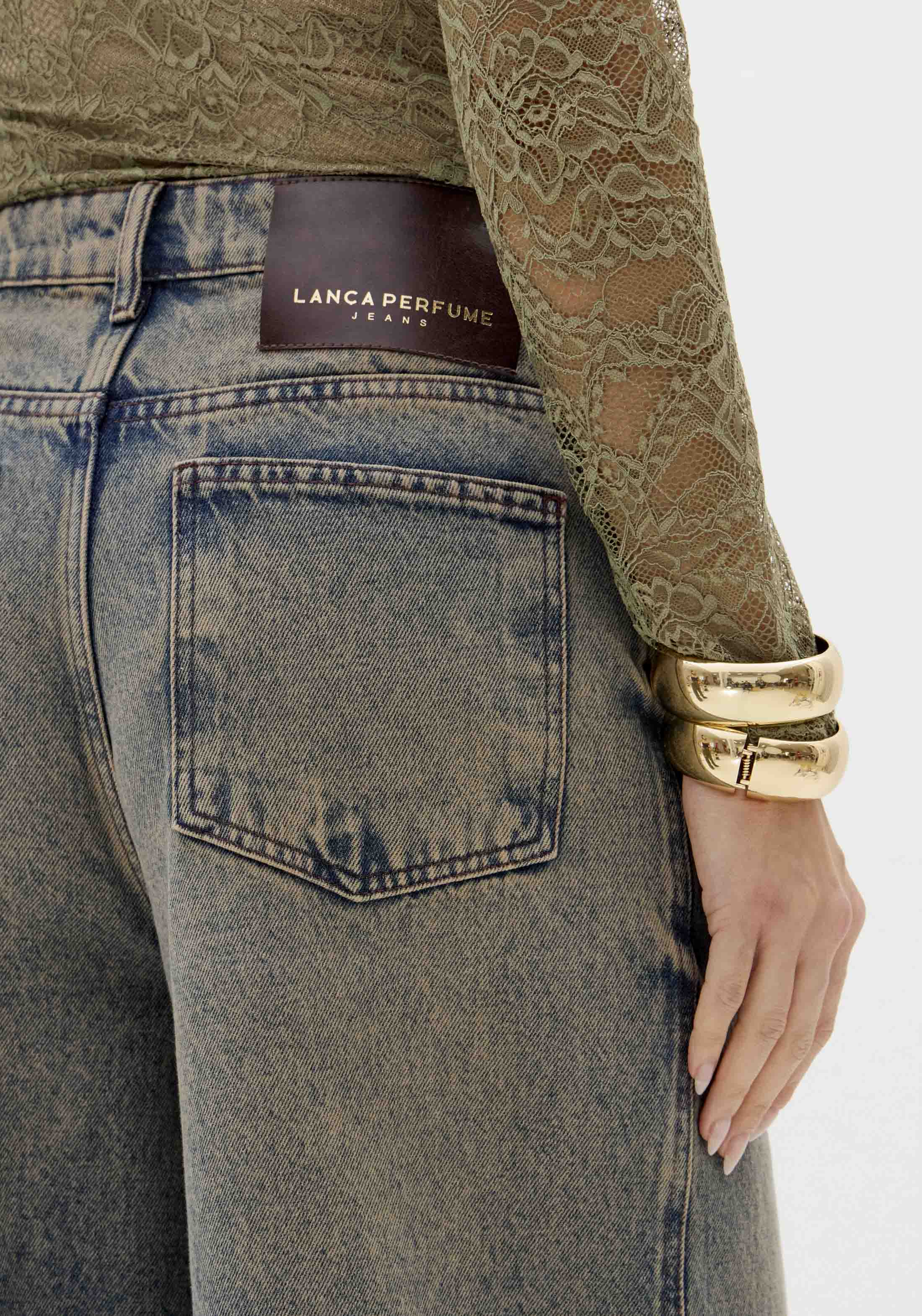 Calças Wide Leg Ganga com Lavagem - Lança Perfume  5