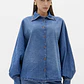Camisa em Ganga Manga Balão - Lança Perfume  - Thumbnail 1