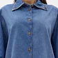 Camisa em Ganga Manga Balão - Lança Perfume  - Thumbnail 3