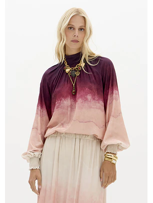 Blusa WINE STAIN Bordeaux - Lança Perfume 