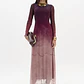 Vestido Comprido WINE STAIN Bordeaux - Lança Perfume - Thumbnail 1