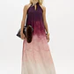 Vestido Comprido WINE STAIN Bordeaux - Lança Perfume  - miniatura 1