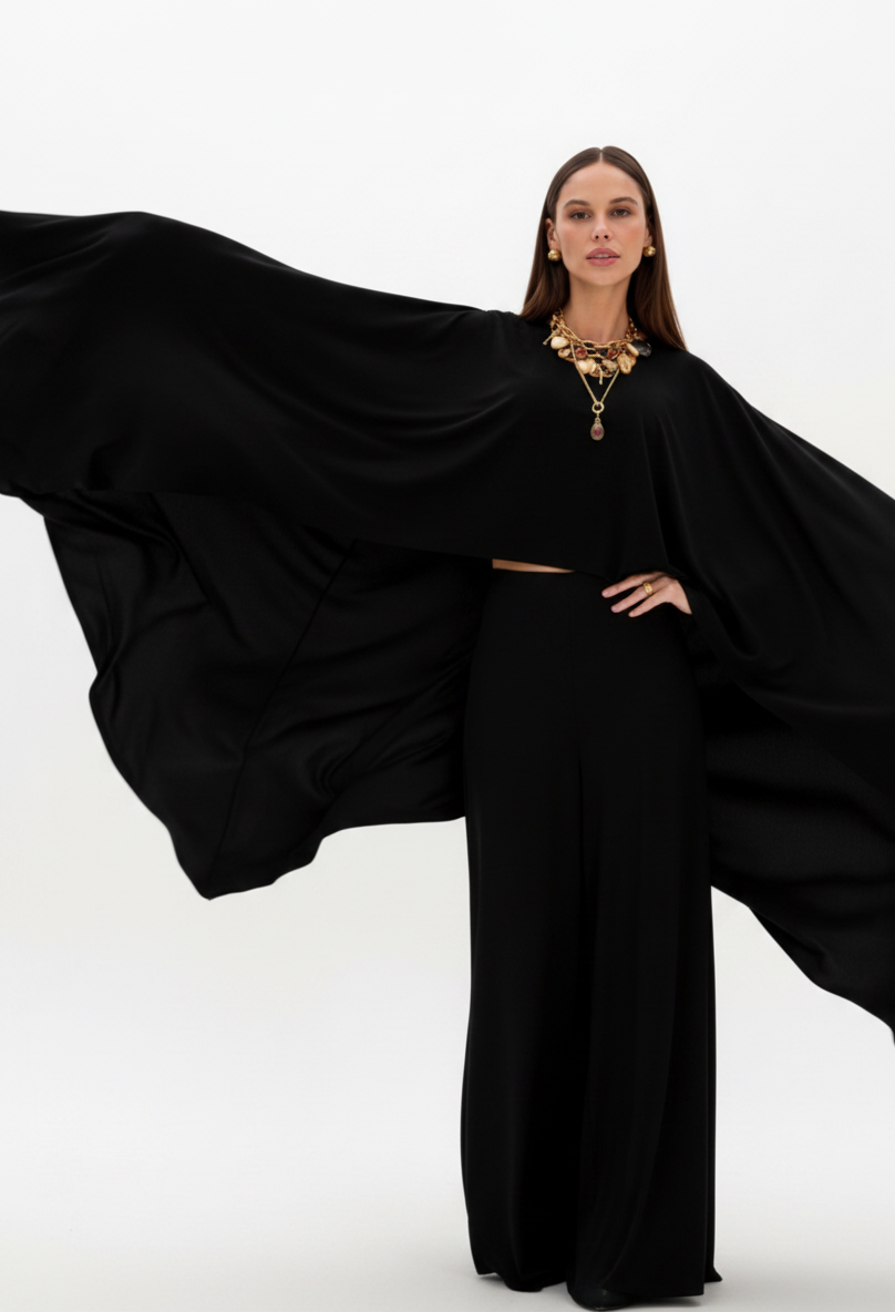 Calças Pantalonas Preto - Lança Perfume 3