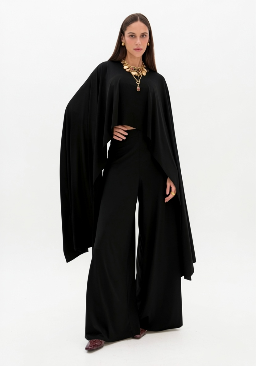 Calças Pantalonas Preto - Lança Perfume 2