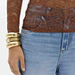 Blusa em Renda LAISE LYON Castanho - Lança Perfume   - vignette 3