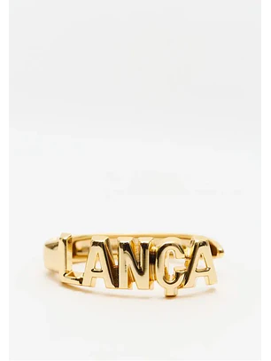 Pulseira Lettering Dourado - Lança Perfume