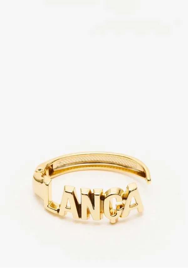 Pulseira Lettering Dourado - Lança Perfume 3