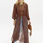 Kaftan em Renda LAISE LYON Castanho - Lança Perfume - miniatura 2