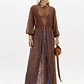Kaftan em Renda LAISE LYON Castanho - Lança Perfume - miniatura 1