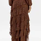 Saia em Renda com Folhos LAISE LYON Castanho - Lança Perfume  - Thumbnail 2