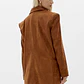 Blazer Oversized em Suede Camel - Lança Perfume  - Thumbnail 3