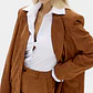 Calças Wide Leg em Suede Camel - Lança Perfume  - miniatura 4