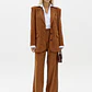 Calças Wide Leg em Suede Camel - Lança Perfume  - miniatura 5