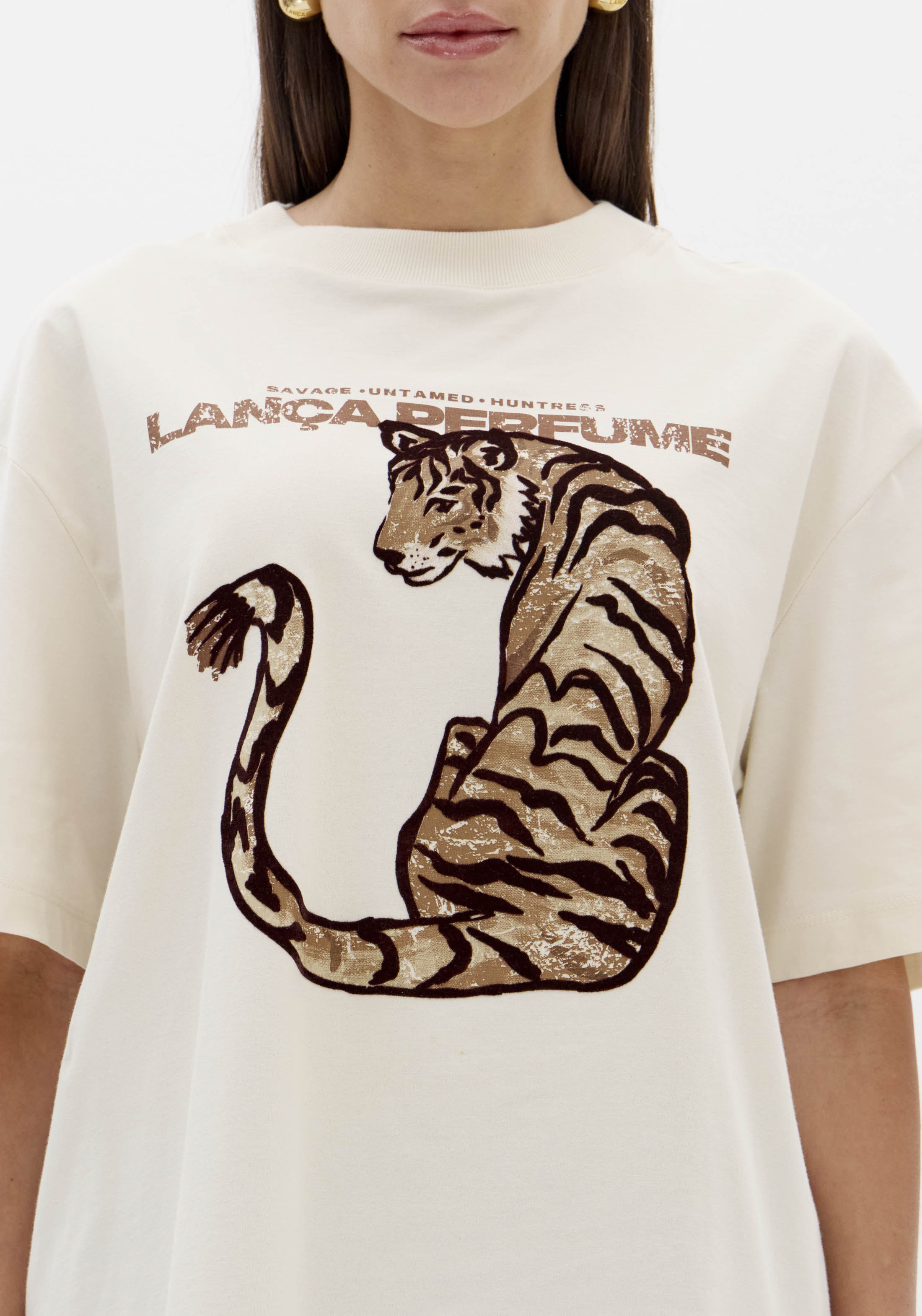 T-shirt Tigre Branco - Lança Perfume  2